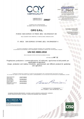 CİFO ISO 45001:2018