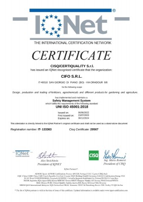 CİFO ISO 45001:2018